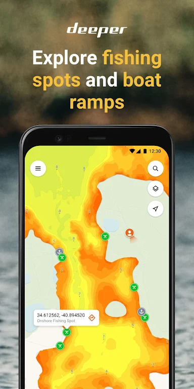 Fish Deeper - Fishing App Ekran Görüntüsü 1