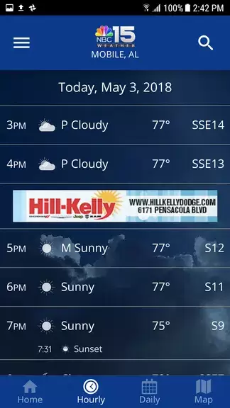 NBC 15 WPMI Weather Ekran Görüntüsü 3