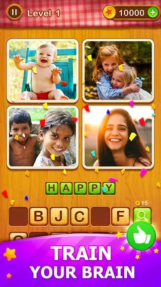 4 Pics Guess Word -Puzzle Game Screenshot 1