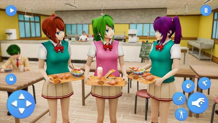 Anime Highschool Girl Life Sim Zrzut ekranu 3