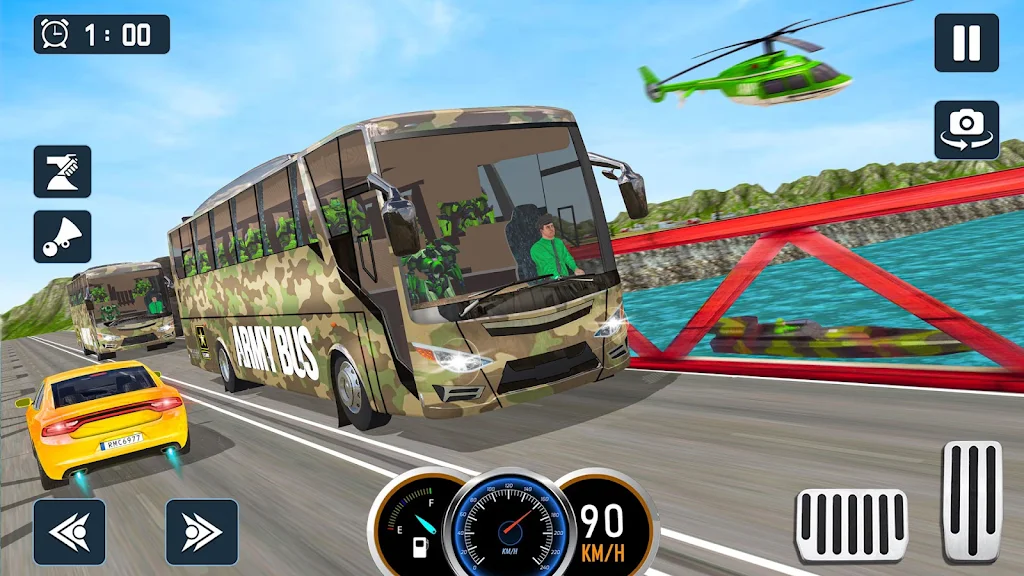 Army Bus Game Army Driving Captura de pantalla 4