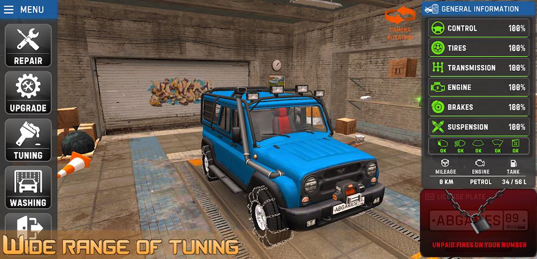 Russian Car Driver UAZ HUNTER Mod 스크린샷 3