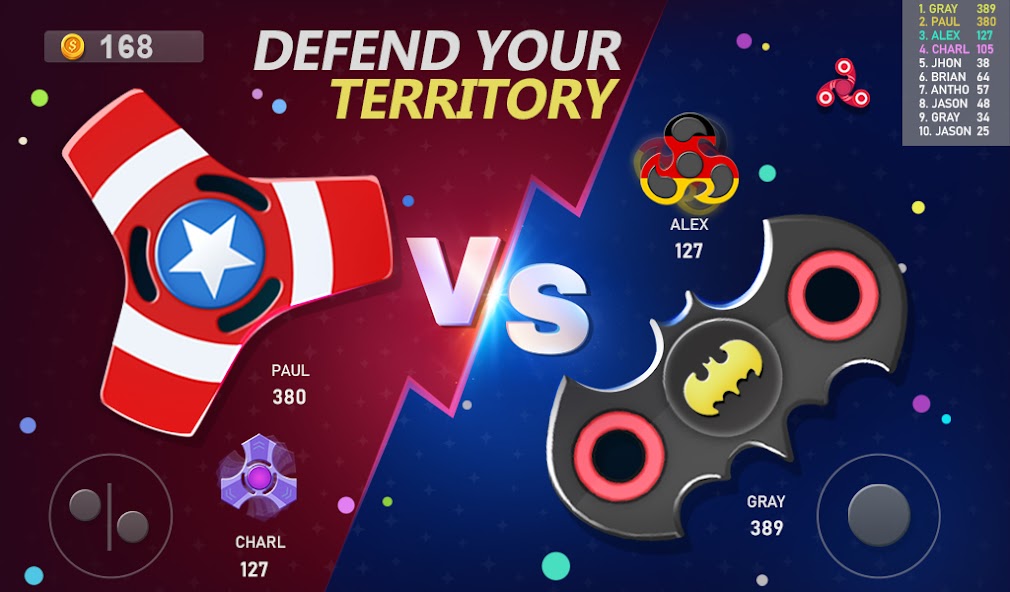 Realtime Fidget Spinner Games Mod ဖန်သားပြင်ဓာတ်ပုံ 1