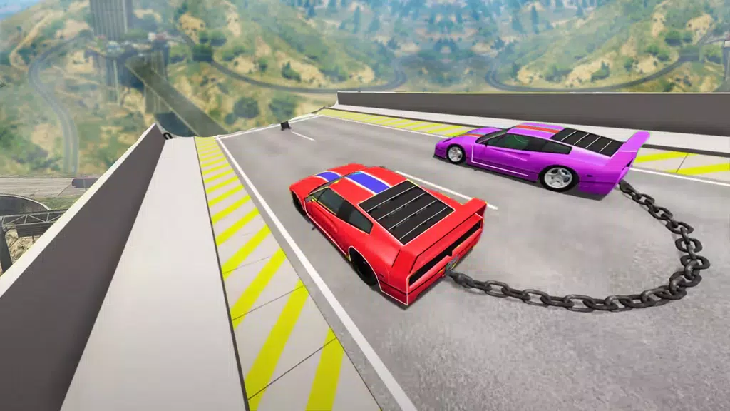 Chained Cars Stunt Racing Game ภาพหน้าจอ 3