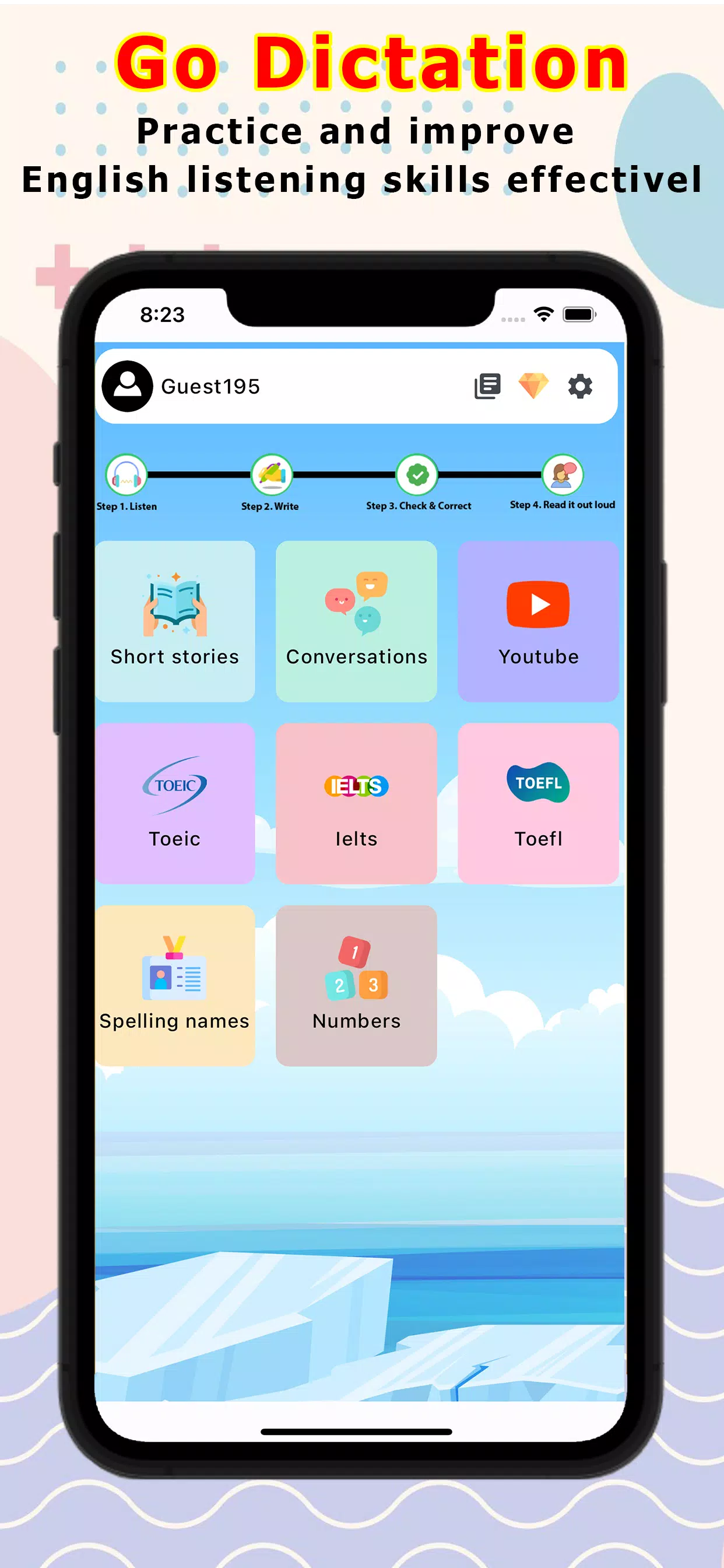 Go Dictation ภาพหน้าจอ 1