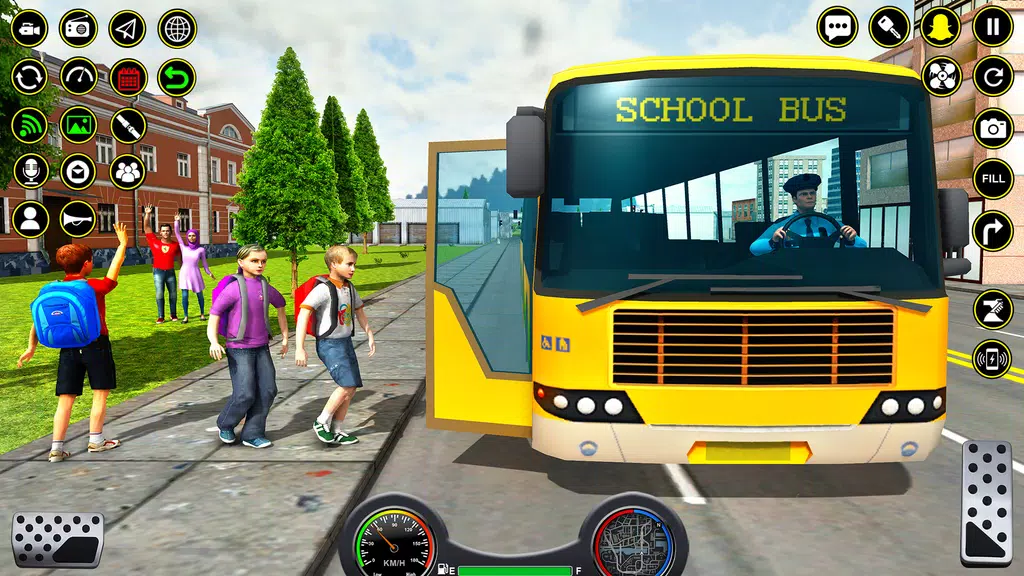 School Bus Coach Driver Games Tangkapan skrin 2