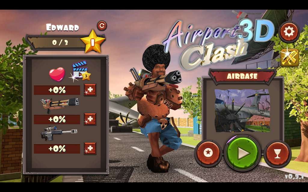 Airport Clash 3D - Minigun Sho Captura de tela 1