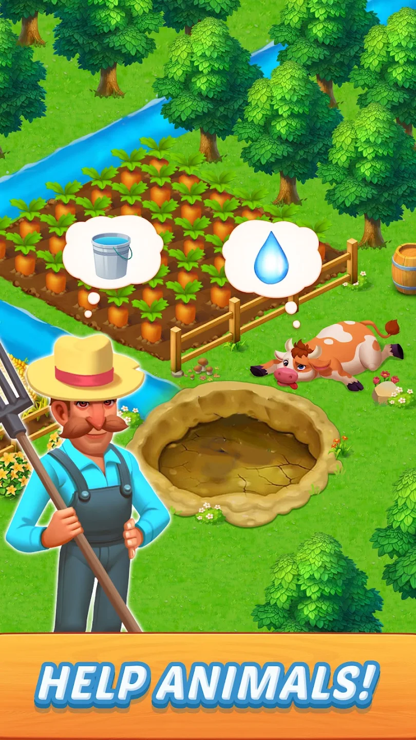 Solitaire Farm Adventure Games Ekran Görüntüsü 4