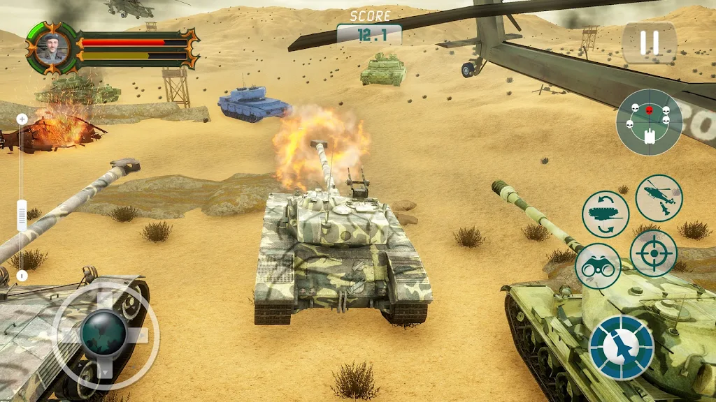 Tank Games Offline: Tank War Schermafbeelding 1