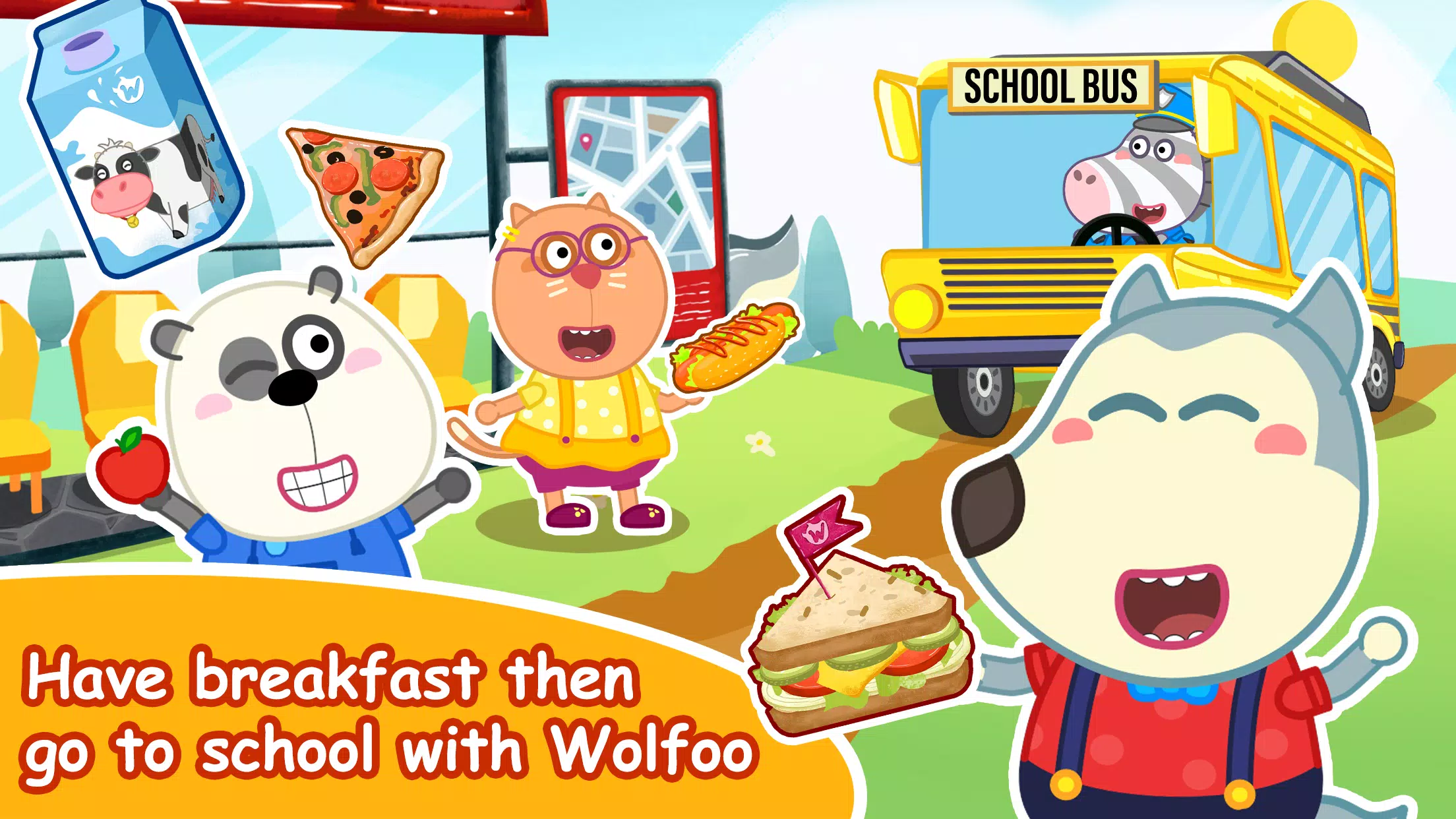 Wolfoo A Day At School Screenshot 1