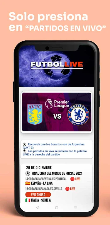 Futbol Live Captura de pantalla 4