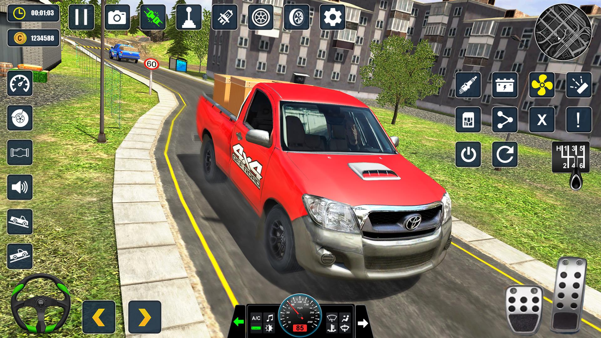 Offroad Pickup Truck Cargo Sim Tangkapan skrin 3