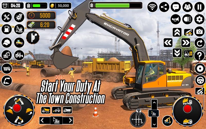 City Heavy Excavator Crane 3D スクリーンショット 4