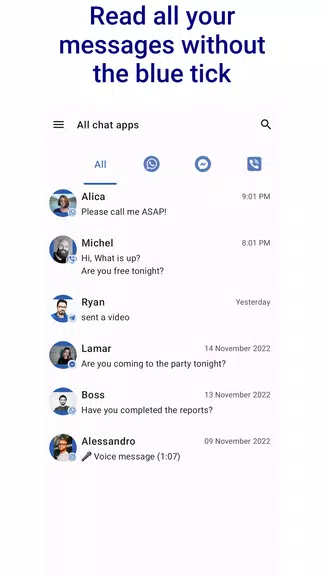 NoBlueTick: No Last Read ဖန်သားပြင်ဓာတ်ပုံ 1