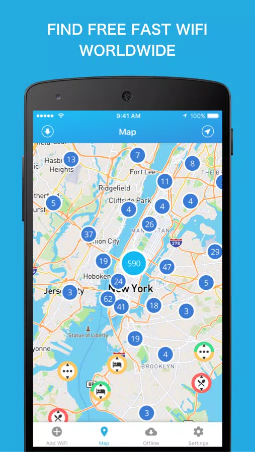 WiFi Finder - WiFi Map应用截图第1张