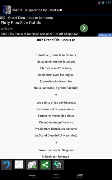 Chants D'Esperance with Tunes Zrzut ekranu 3