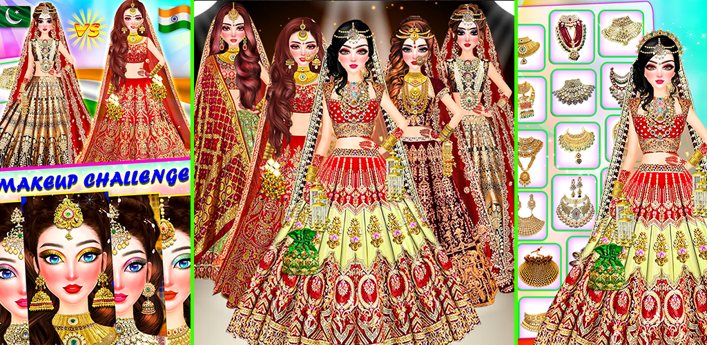 Schermata Indian Bride Dress Up Girl 1