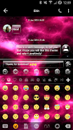 SMS Messages GlassNebula Theme ဖန်သားပြင်ဓာတ်ပုံ 4