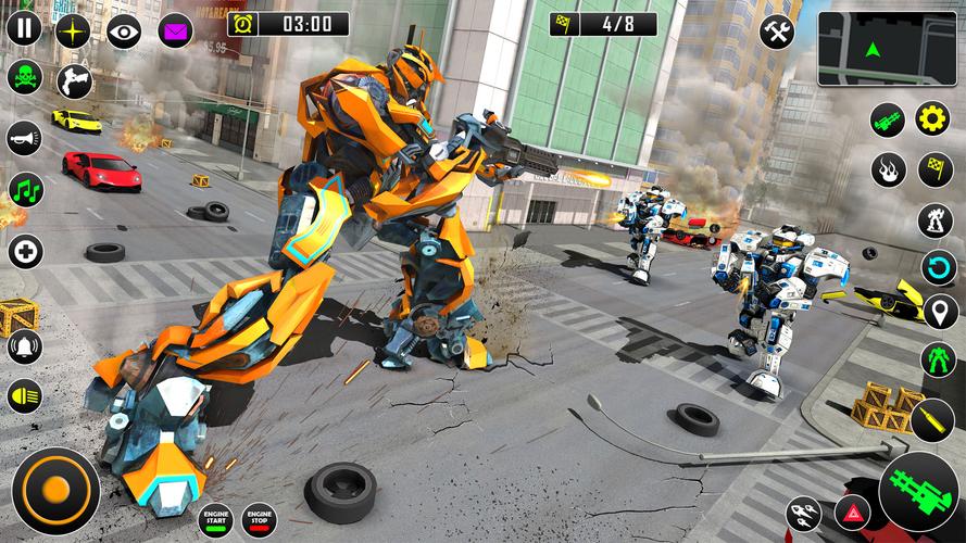 Shark Robot Car Game 3d应用截图第4张