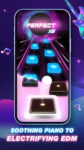 Tiles Hop Fire: EDM Piano Mix Captura de pantalla 1