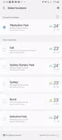 Schermata Samsung Weather 4