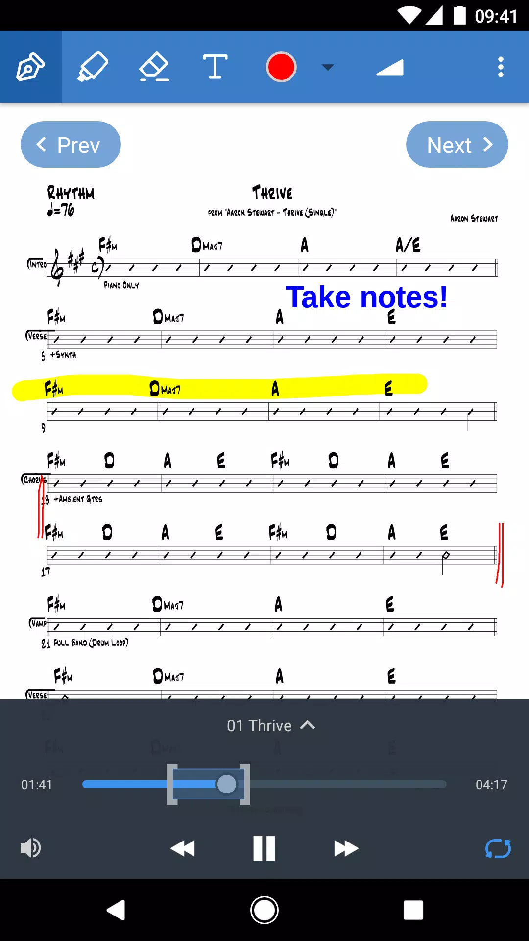 Planning Center Music Stand Screenshot 2
