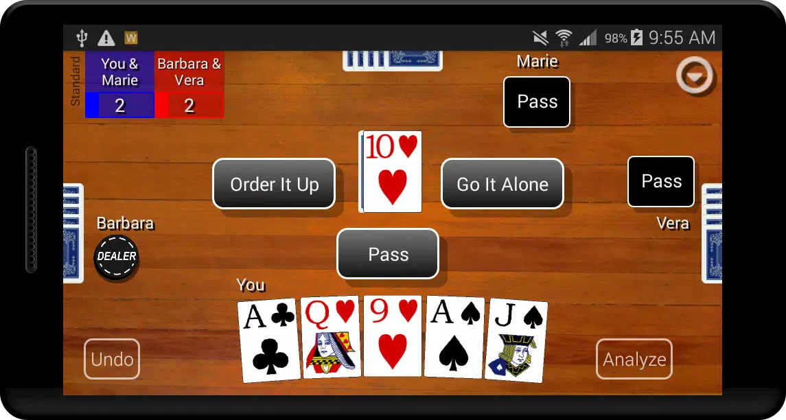 Euchre Card Classic Captura de tela 1