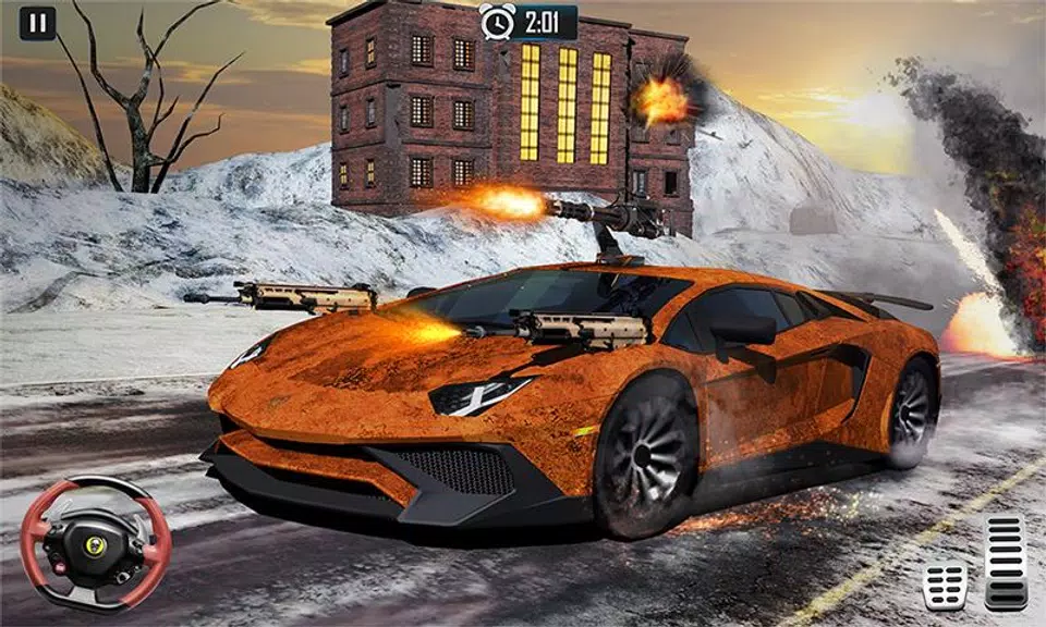 Mad Car War Death Racing Games Screenshot 3