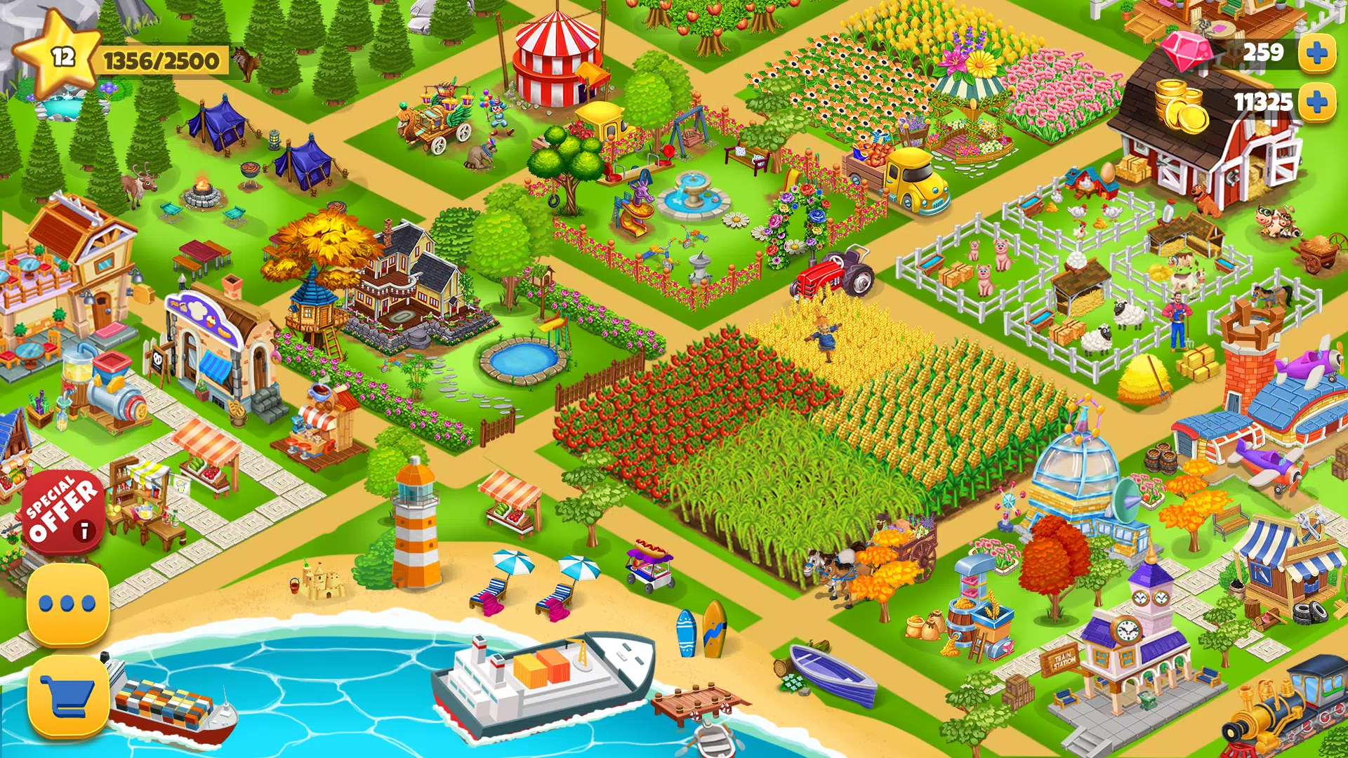 Farm Day Farming Offline Games ဖန်သားပြင်ဓာတ်ပုံ 1