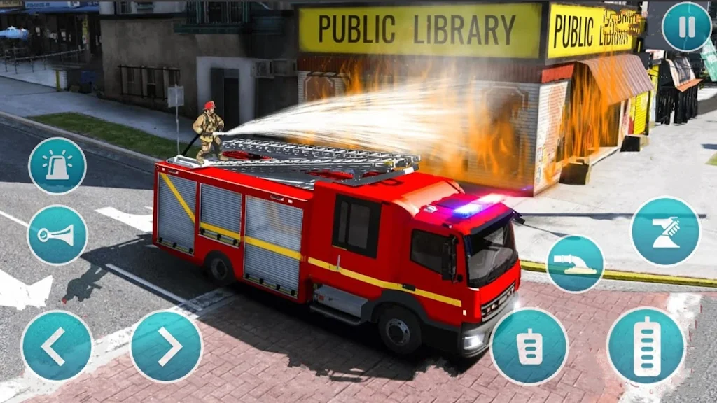 Emergency Police Fire Truck 3d Capture d'écran 1