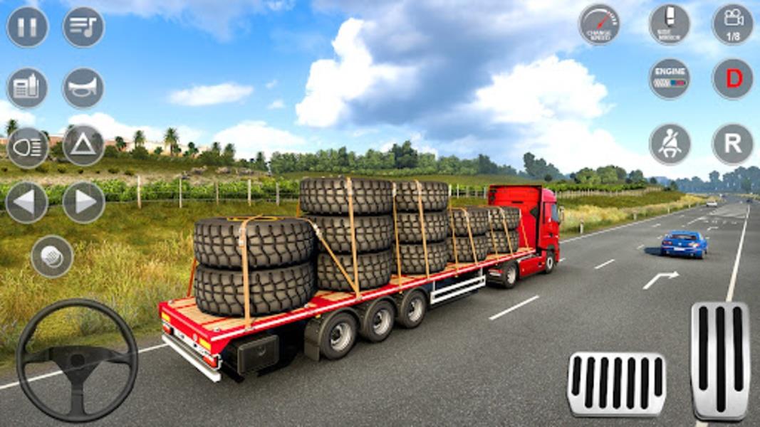 Europe Truck Simulator Driving Tangkapan skrin 1