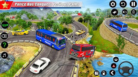 Police Bus Simulator Bus Games Zrzut ekranu 4