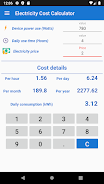 Electricity Cost Calculator Captura de tela 2