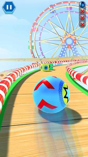 3D Sky Rolling Going Ball Game Screenshot 2