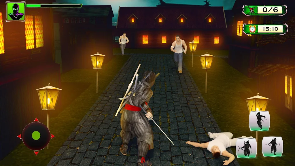 Ninja Hero Assassin Samurai Pirate Fight Shadow Schermafbeelding 2