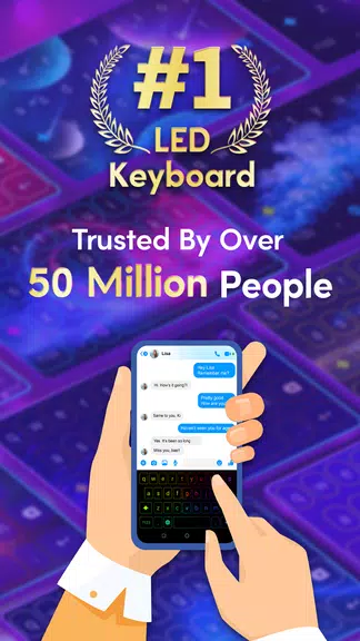 Neon LED Keyboard - 디자인키보드 스크린샷 1