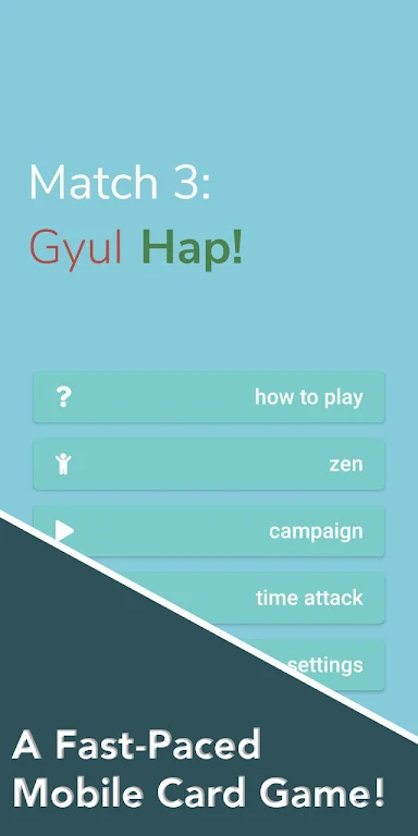 Match 3 Card Game - Gyul Hap Screenshot 1