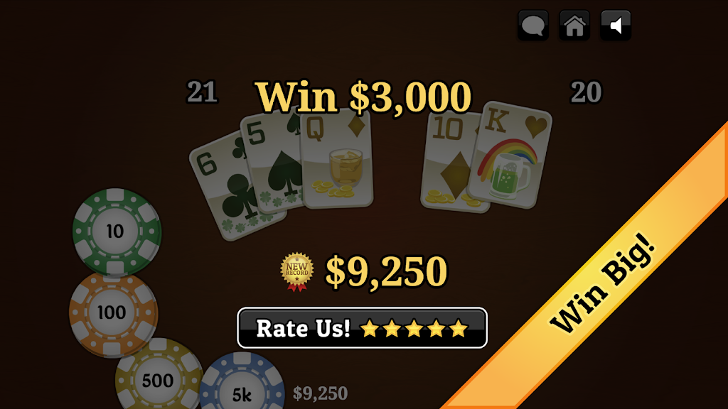 St. Patrick's Day Blackjack應用截圖第3張