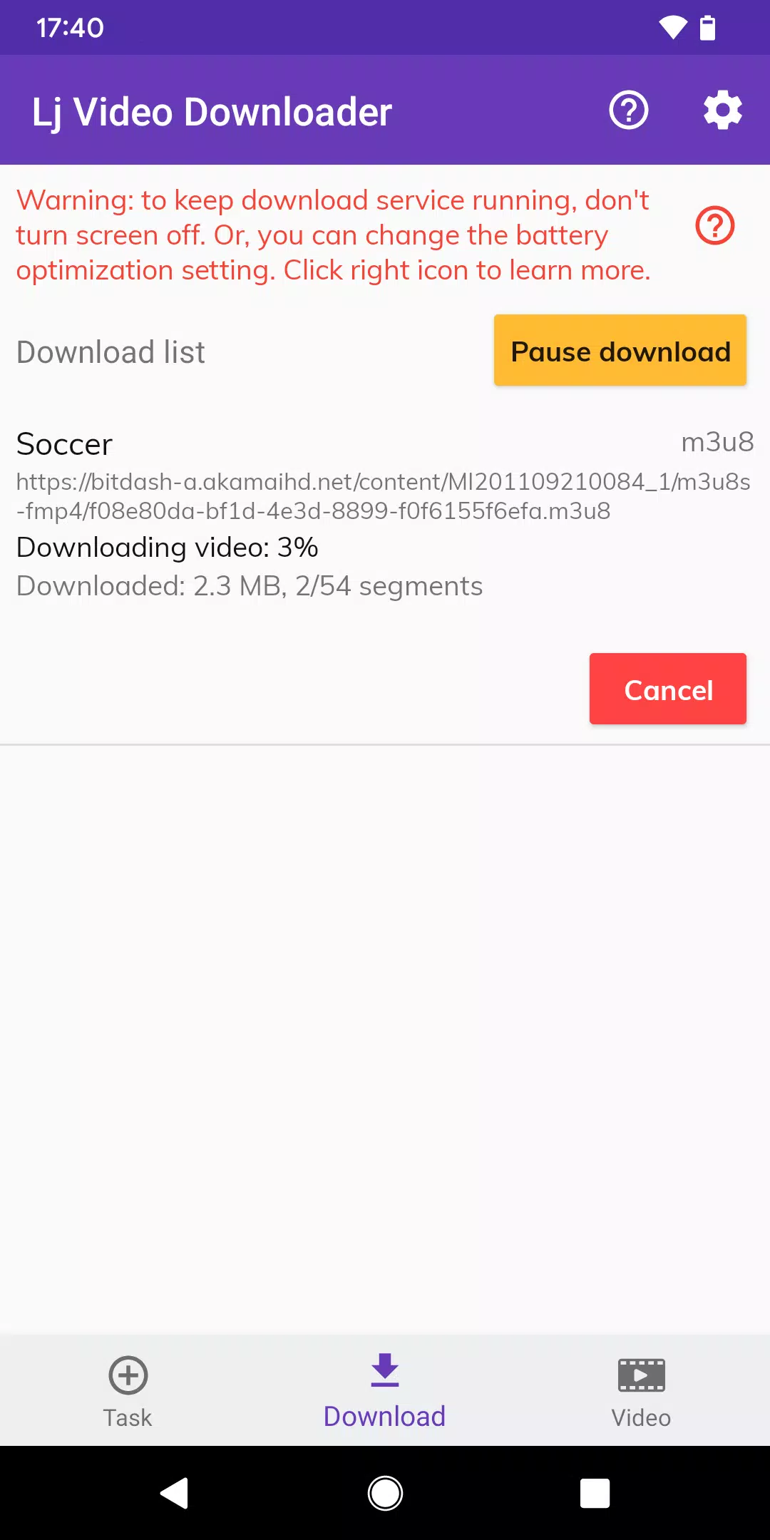 Schermata Lj Video Downloader (m3u8,mp4) 4