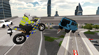 Police Motorbike Simulator 3D Schermafbeelding 4