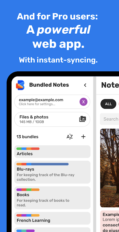 Bundled Notes - Lists, To-do Screenshot 1