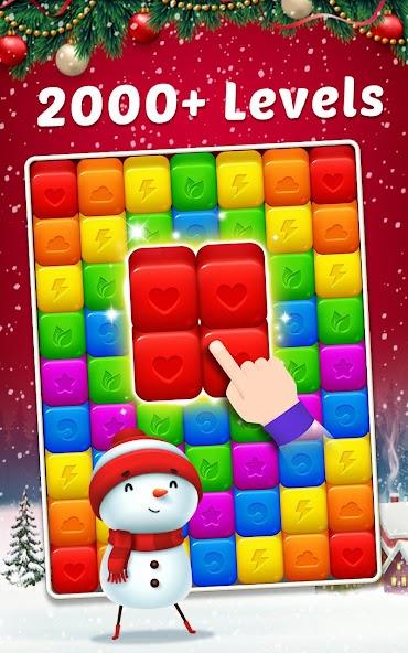 Toy Cubes Pop - Match 3 Game Mod स्क्रीनशॉट 1