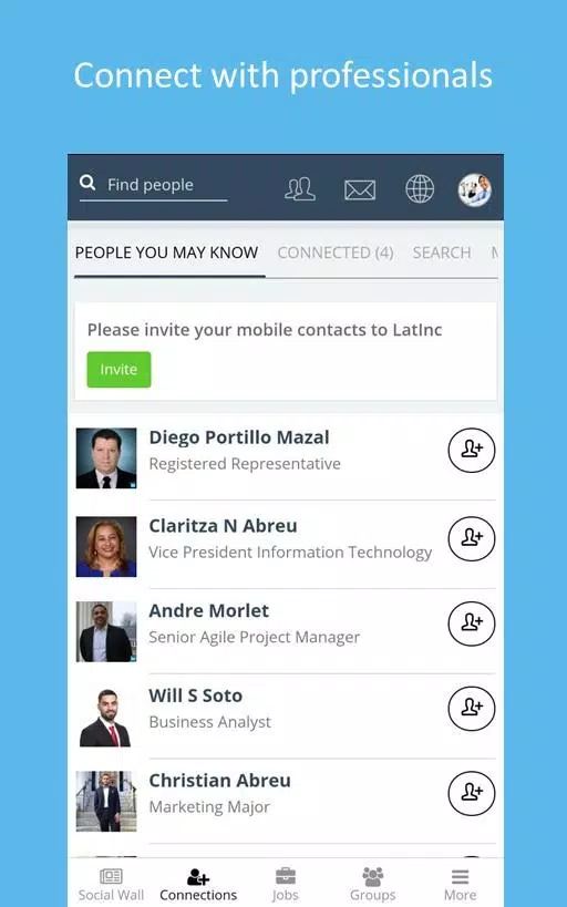 LatInc Professional Network Captura de tela 1