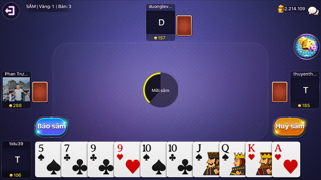 GAME BAI DOI THUONG - DANH BAI XANH CHIN Screenshot 3