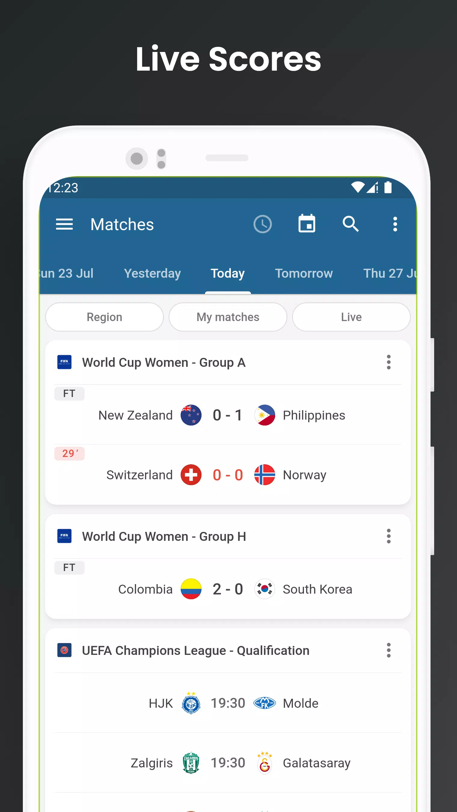 Footba11 - Soccer Live Scores应用截图第1张