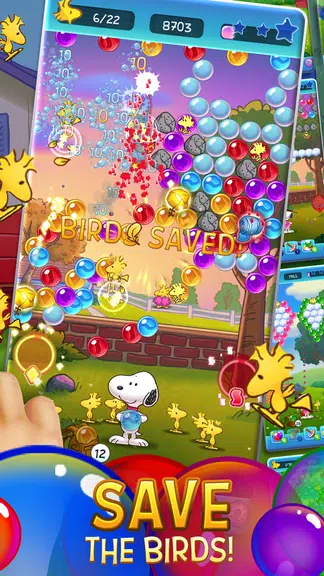 Bubble Shooter - Snoopy POP!应用截图第2张