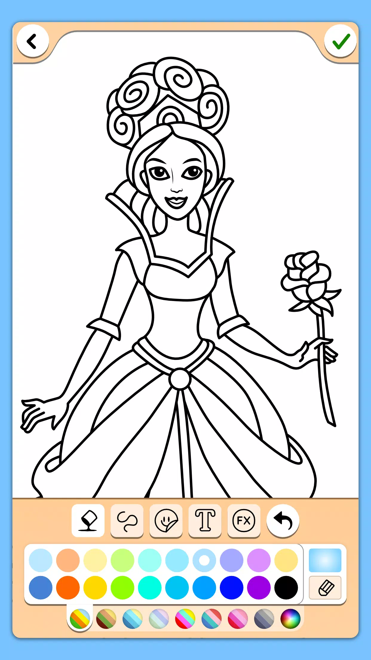 Schermata Princess Coloring Game 3