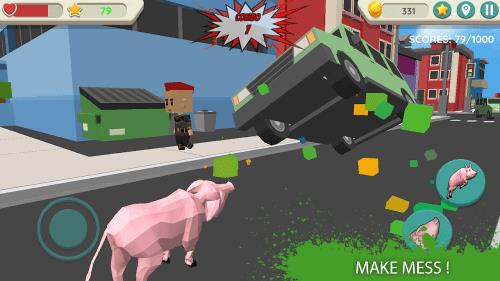 Crazy Pig Simulator Schermafbeelding 1