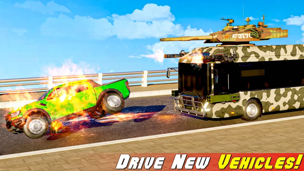 Army Bus Game Army Driving Captura de pantalla 1