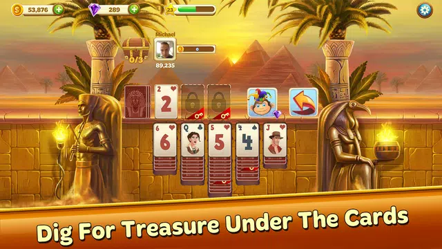 Solitaire Treasure Hunt स्क्रीनशॉट 3